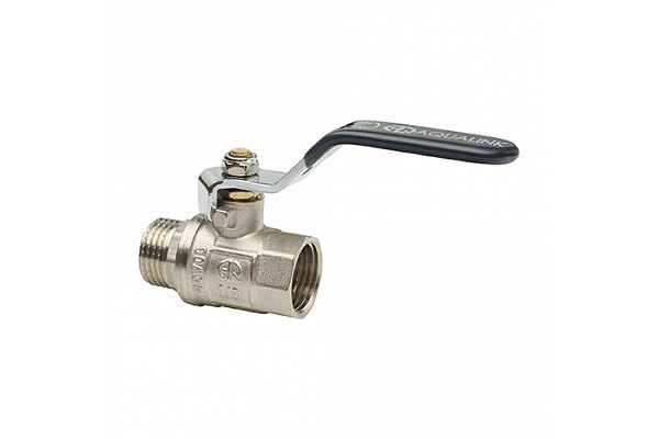 Кран шаровой латунный AQUALINK ДУ25 (1) Г/Ш рычаг (01151) (60/10) 