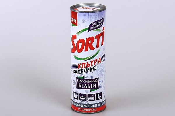 Чистящее средство SORTI (СОРТИ) Белоснежный белый, порошок 500гр (336)