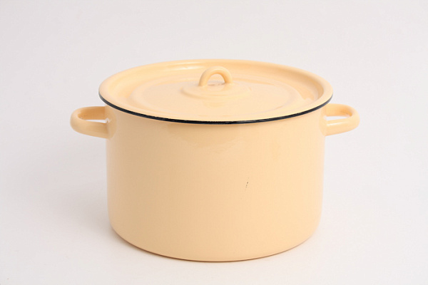 Кастрюля эмалированная без рис. Северсталь 7,0л (2с18) 
