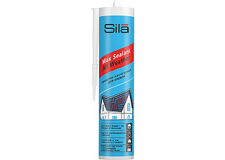 Герметик Sila PRO Max Sealant, All weather, каучуковый для кровли, бесцветный 290мл (614) 