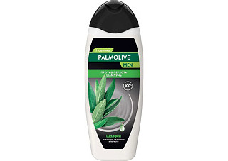 Шампунь для волос PALMOLIVE men мужской против перхоти с экстрактом шалфея 450мл (1/12)