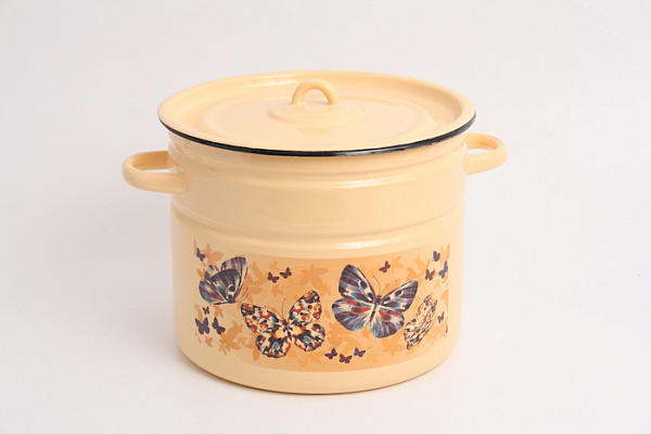 Кастрюля эмалированная с рис. Северсталь 9,0л (1с200)