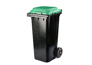 Бак для мусора 120л на колесах зеленый (уп.1) М4603/М7495 г.Октябрьский