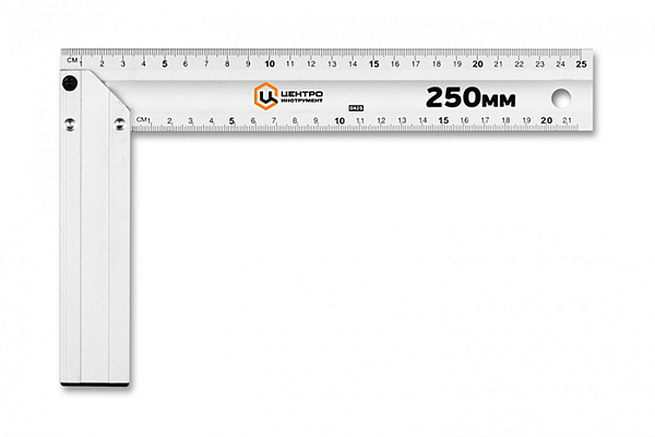 Угольник Центроинструмент алюминиевый 250 мм 0425