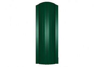 Штакетник радиусный Цвет RAL 6005 Зеленый мох (111мм х 1500мм)