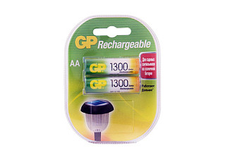 Аккумулятор бытовой GP HR6 AA BL2 NI-MH 1300mAh в пластиковой упаковке (2/20/200) (850)