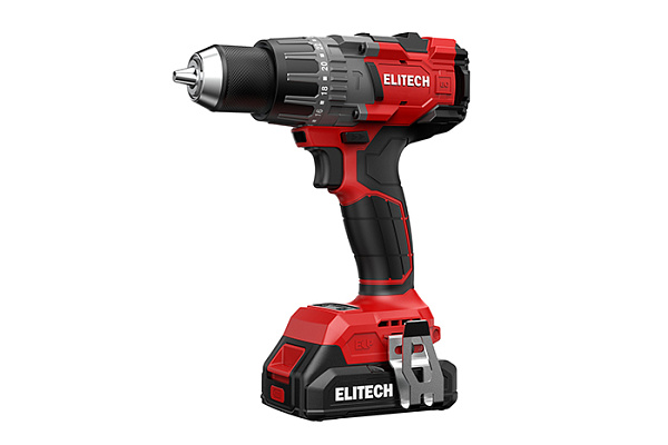 Дрель-шуруповерт ударный ELITECH ДА 21УБЛ2 20В, б/щет, 2х2,0Ач Li-ion (Е2201.048.01)