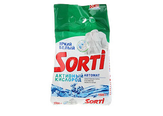 Стиральный порошок SORTI (СОРТИ) Автомат Активный кислород 1,5кг (454)