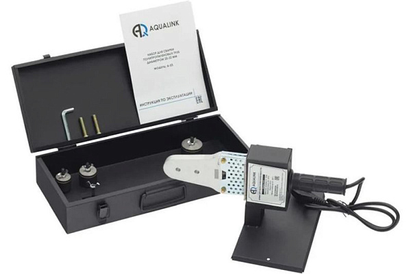 Сварочный аппарат для ППР труб AQUALINK A-03 600вт 20-32мм кейс (04593) (1/10)
