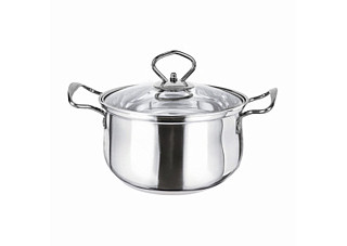 Кастрюля нержавеющая сталь SAKURA MODERN с крышкой, 24см, 5,4л (SA-P2024) 