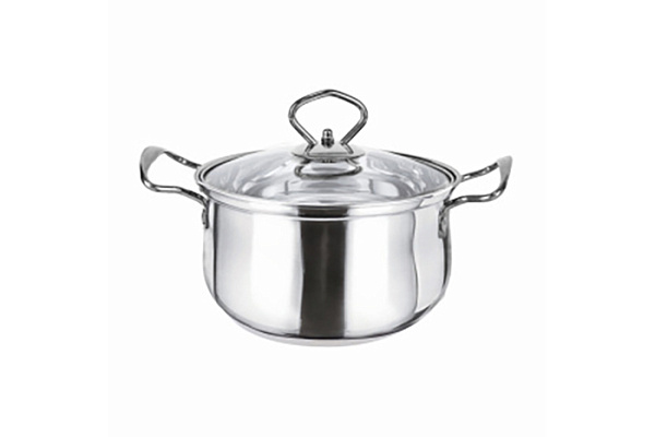 Кастрюля нержавеющая сталь SAKURA MODERN с крышкой, 24см, 5,4л (SA-P2024) 