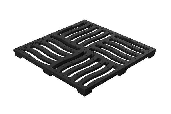 Решетка чугунная SteeStart черная (300х300)