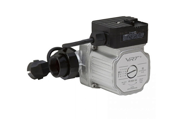 Насос циркуляционный VRT VR 25-6 130(93Вт,Расход-55л/мин,Высота подъема жидкости-6м,Монтаж-130мм)860