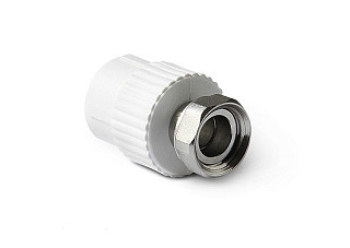 Муфта ППР с накидной гайкой 25х3/4" VPL белый (160/20)