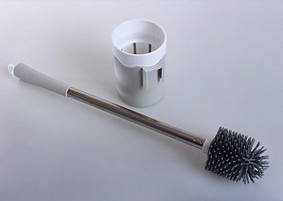 Ершик туалетный Solinne Base силиконовый настенный корпус-пластик,серый (2522.027)