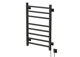 Полотенцесушитель электрический MIXLINE FORTUNE 80х50 (таймер, 425Вт, 8 перекладин) ГРАФИТ 557656