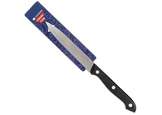 Нож кухонный Daniks, Классик, универсальный, нержавеющая сталь 12см, рукоятка пластик (239326) (010)