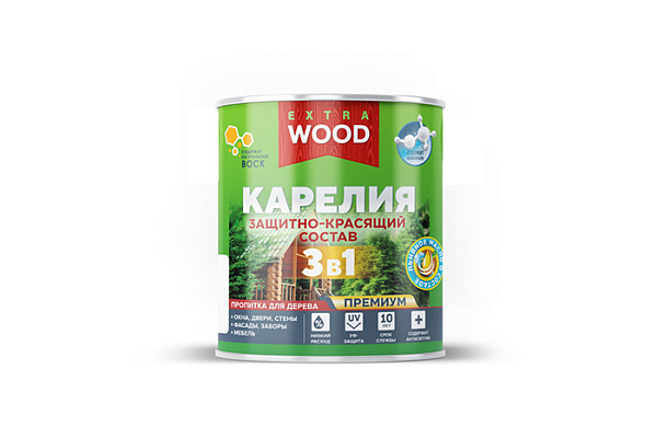 Защитно-красящий состав 3 в 1 FARBITEX PROFI WOOD EXTRA Карелия Орех (2,7л)