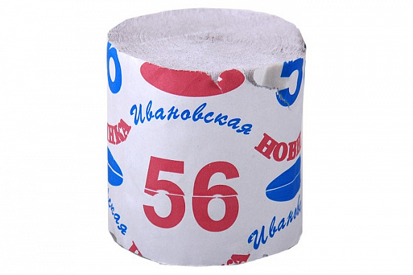 Туалетная бумага НОВИНКА-56 без втулки (010)