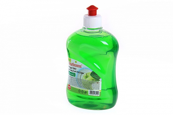 Жидкое средство для мытья посуды ЛЮБАША Яблоко, пуш-пул 500мл (604779)