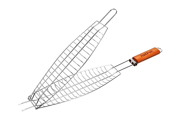 Решетка-гриль Hot Pot для рыбы 60(+4)х36х12х4см /12 (61340)