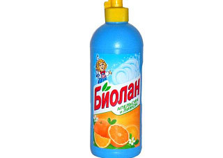Жидкое средство для мытья посуды BIOLAN (БИОЛАН) Апельсин и лимон 450мл (889)