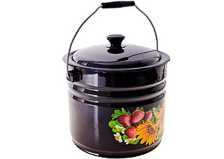 Ведро КМЗ 10 л КМЗ 41204-222/6 -У2 (корич.) цил. штамп с кр.