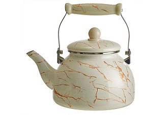 Чайник эмалированный MARBLE с керамической ручкой 3л EM-1345 (1/8)