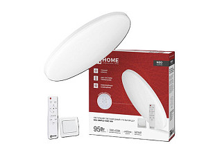 Светильник светодиодный IN HOME NEO SIMPLE-95RC-WH 95Вт 230В 3000-6500K 7600Лм с пультом ДУ, бел 897