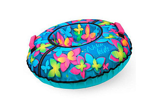 Тюбинг Игрушка с круговым дизайном Nika ТБ8К-85/Б "с бабочками 3D"