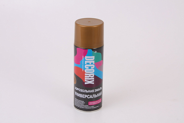 Эмаль аэрозольная акриловая DECORIX молотковый эффект 0104-03-DX золото 520мл