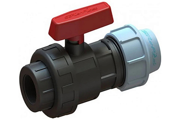 Кран ПЭ шаровой МУФТА-ВР 32х3/4 