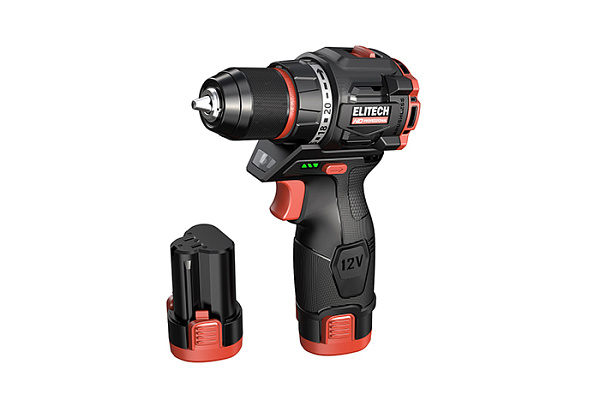Дрель-шуруповерт ELITECH HD CD 12L2 12В, 2х2,0Ач Li-ion (Е2201.038.01)