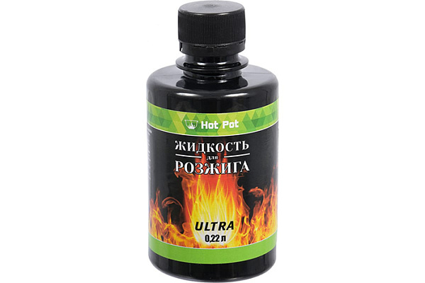 Жидкость для розжига Hot Pot углеводородная ULTRA 0,22л (61383)