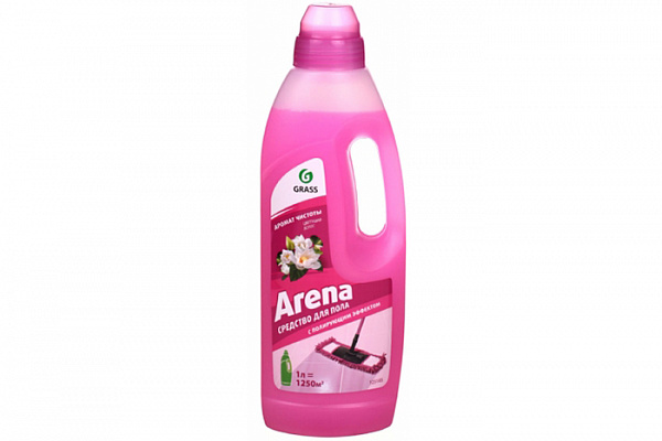 Средство для мытья полов GRASS Arena с полирующим эффектом, цветущий лотос 1,0л (125185)*