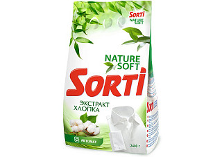 Стиральный порошок SORTI (СОРТИ) Автомат Экстракт Хлопка 2,4кг (8507)
