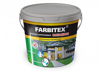 Краска ВД FARBITEX фасадная (3,0кг)