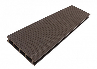 Террасная доска ДПК Cord тёмно-коричневый N (г.Москва) (140х4000х25мм)