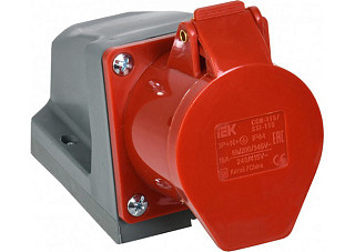 Розетка ИЭК 115 стационарная  3Р+N+Е 16А 380В IР44 (PSR12-016-5) (415)