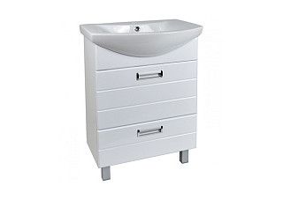 Тумба Вега 60 DORATIZ под умывальник Балтика 60, белая 600х445х830мм (9912.496)