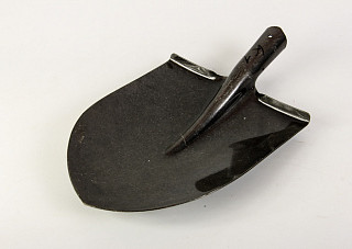 Лопата штыковая S503 К1 ЛШУ Американка рельсовая сталь, черная (без черенка)
