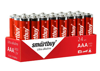 Элемент питания 03 SMARTBUY LR03/4S (4/24/480) (SBBA-3A24S) (7529)