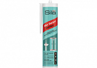 Герметик Sila PRO Max Sealant силиконовый, санитарный, белый 280мл (200)