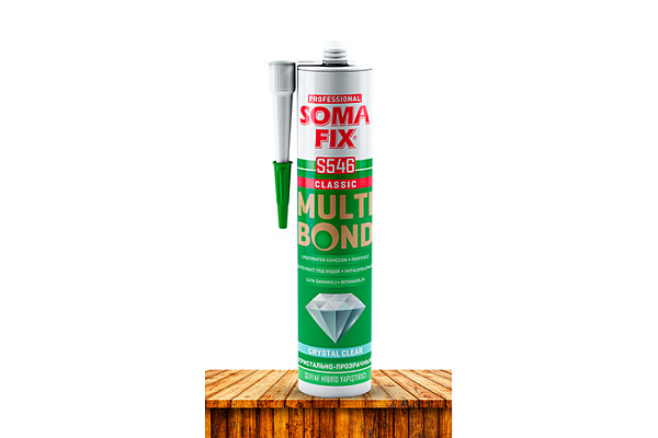 Клей SOMA FIX (гибридный MULTI BOND, прозрачный) 290мл Турция S546*