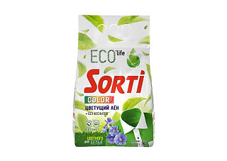 Стиральный порошок SORTI (СОРТИ) Автомат Колор Цветущий лен 2,4кг (538)