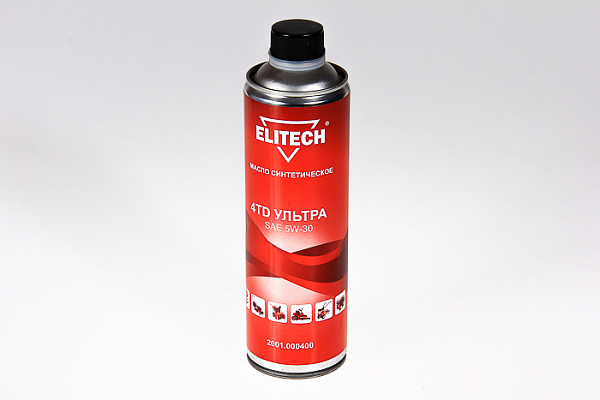 Масло 4-х тактное ELITECH синтетика 0,6 л (2001.000400)
