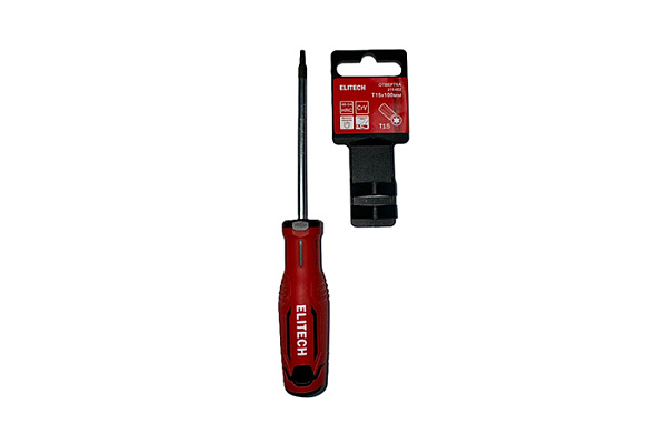 Отвертка ELITECH T 15х100мм 211402