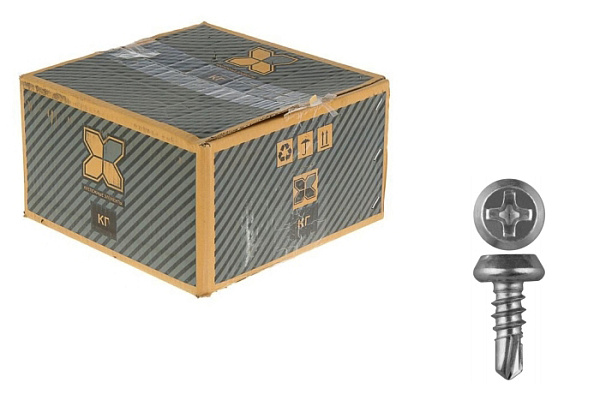 Саморез полуцилиндр, цинк 3,5*11 сверло (упак. 1000шт)