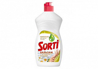 Жидкое средство для мытья посуды SORTI (СОРТИ) Бальзам Ромашка 450мл (834)