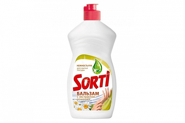 Жидкое средство для мытья посуды SORTI (СОРТИ) Бальзам Ромашка 450мл (834)